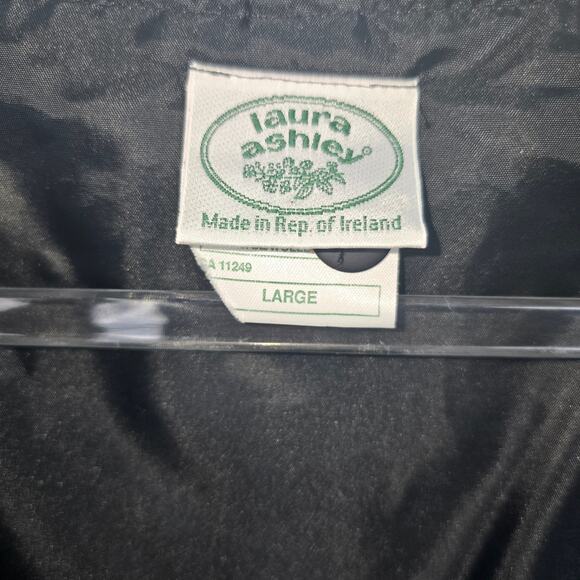 Laura Ashley Vintage 80s Corduroy Floral Jumpsuit Made in Ireland Rare Size L - Picture 3 of 11